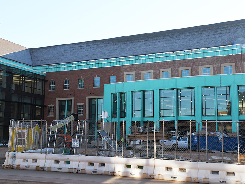 Front of the building