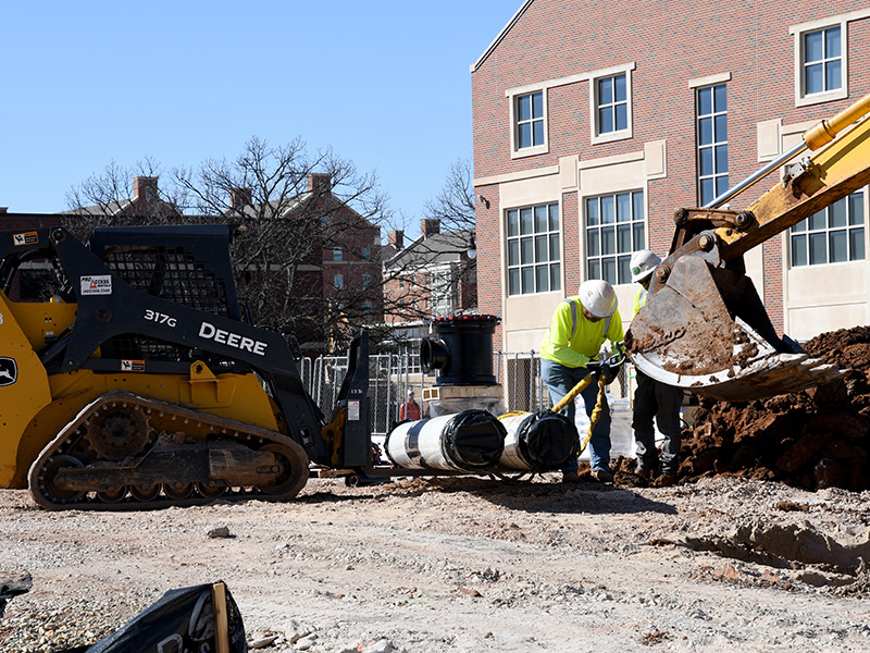 Preparing chilled water line for installation