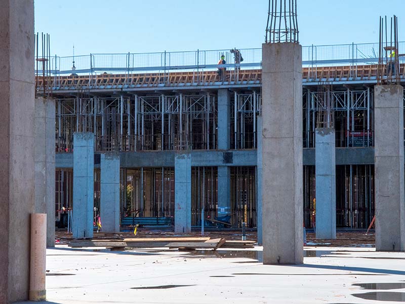 First floor concrete foundation