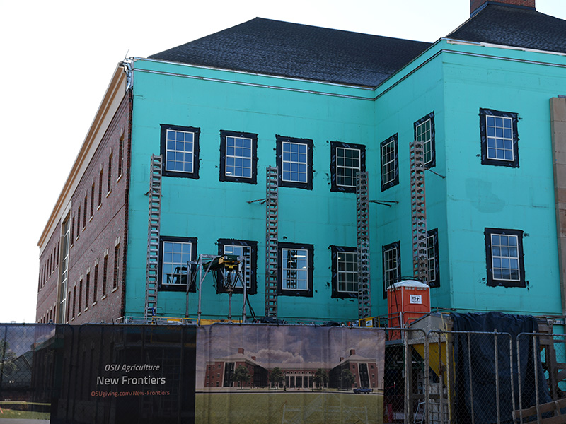 North end of the building