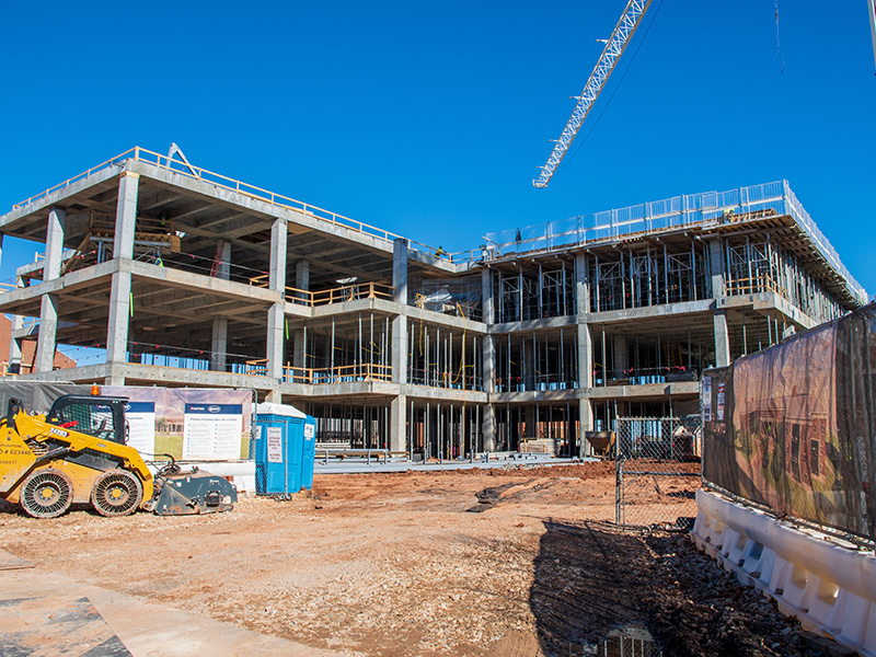 Preparing for concrete pour
