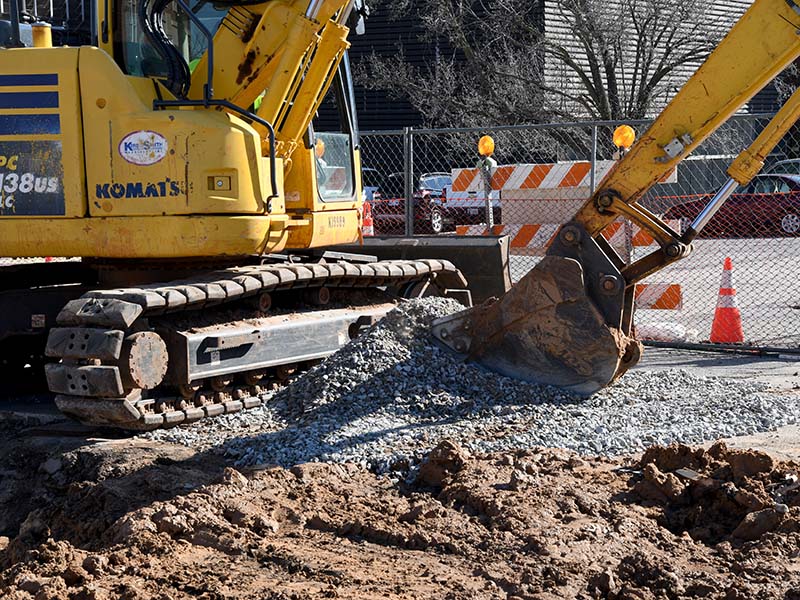 Connecting chilled water line