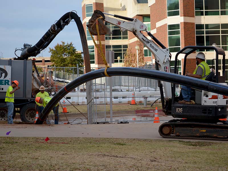Installing a domestic water line