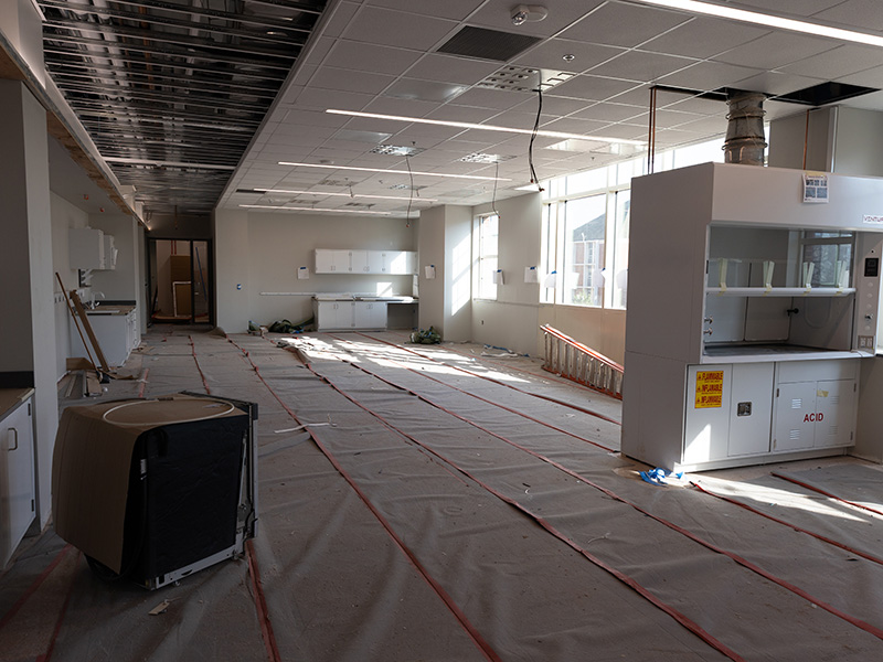 Lab space in New Frontiers Agricultural Hall