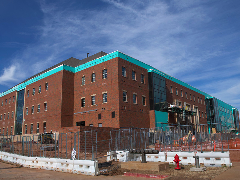 Southeast side of the building