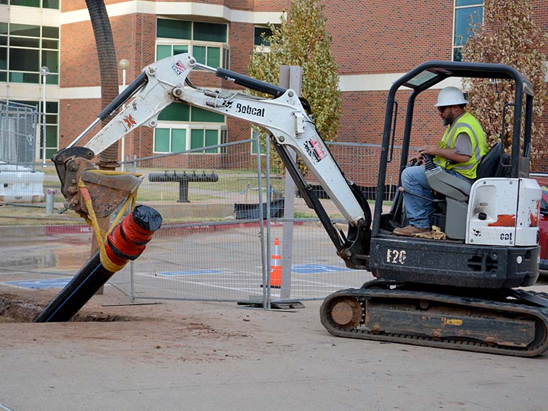 Installing a domestic water line