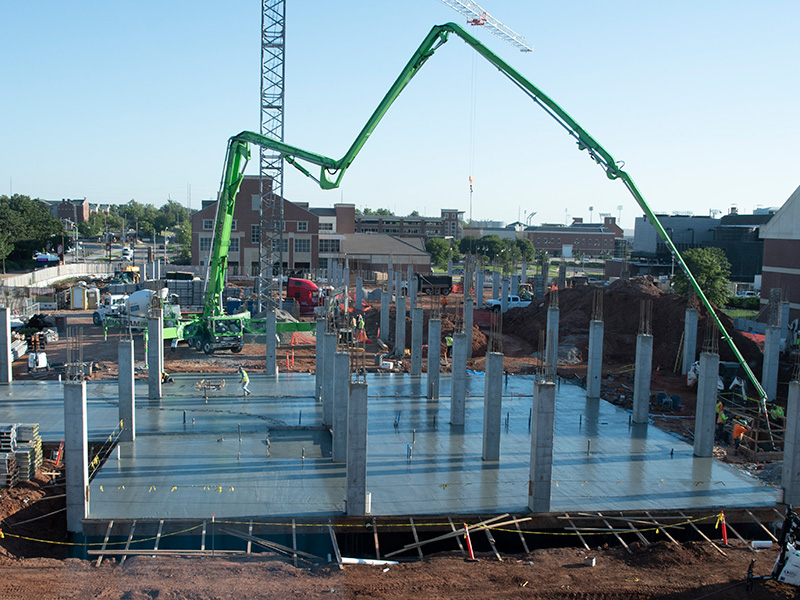 First floor concrete foundation