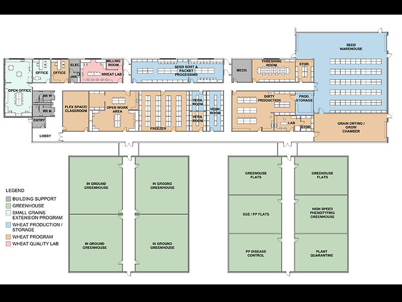 Agronomy Discovery Center floor plan.