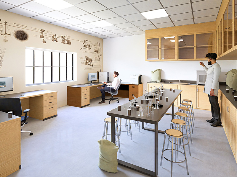 Rendering of what the wheat quality lab could look like.